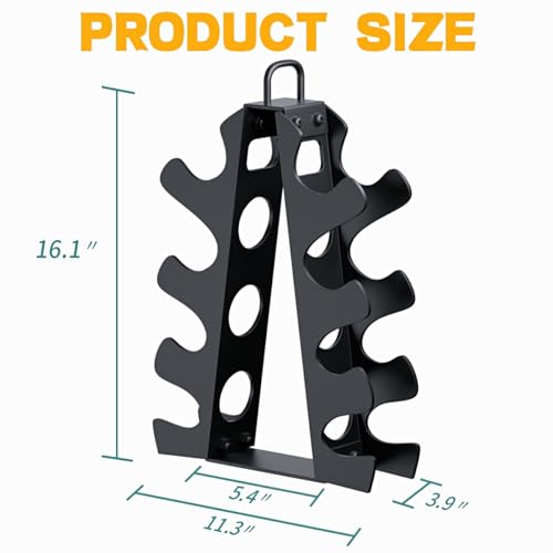 Bupans 4-Tier Dumbbell Rack Stand for Home Gyms