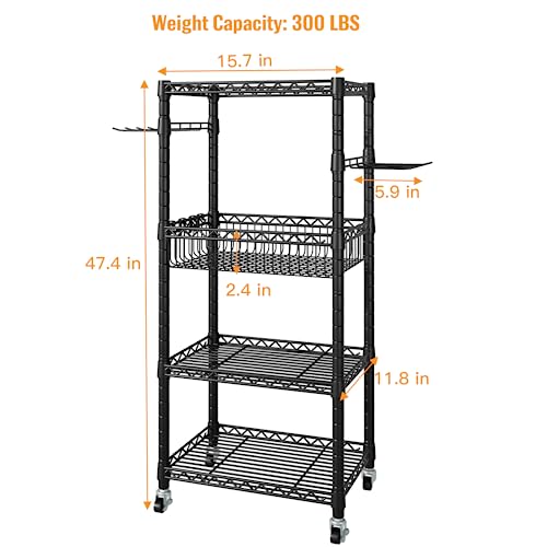 3-Tier Gym Storage Organizer for Workout Equipment, Black