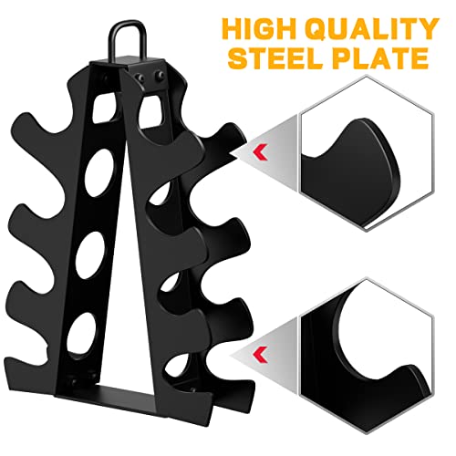 Bupans 4-Tier Dumbbell Rack Stand for Home Gyms