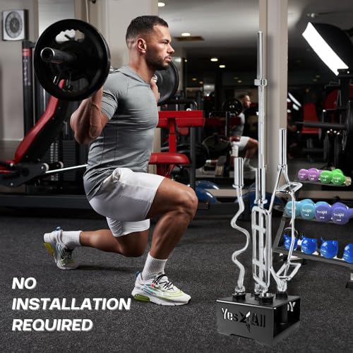 Yes4All Olympic Bar Vertical Storage Display Rack, Black