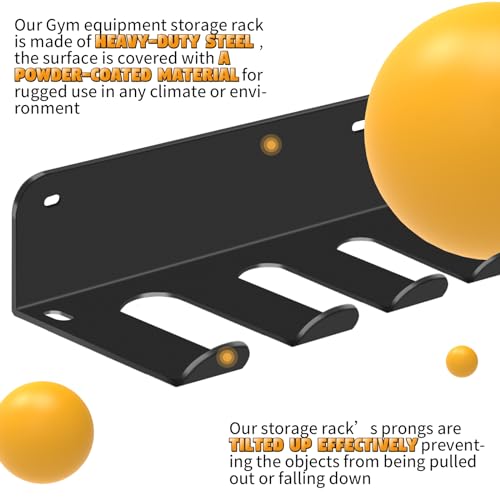 FizLig Multi-Purpose Home Gym Organization Storage Rack