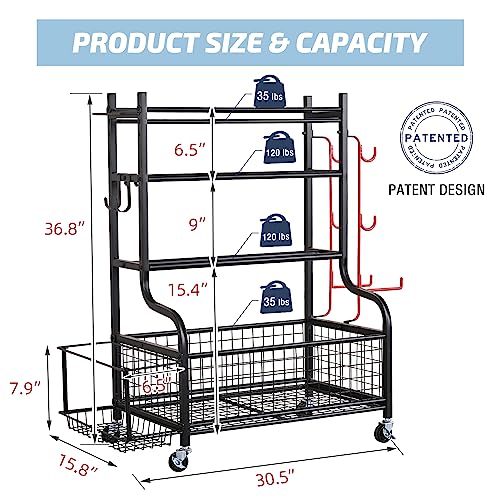 PLKOW Dumbbell Weight Rack, Gym Storage for Equipment