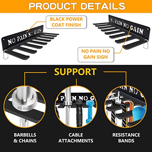 Heavy-Duty Wall-Mounted Gym Equipment Organizer Rack