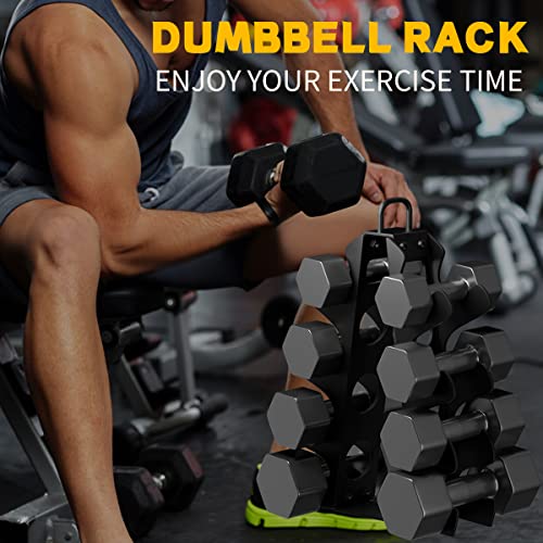 Bupans 4-Tier Dumbbell Rack Stand for Home Gyms