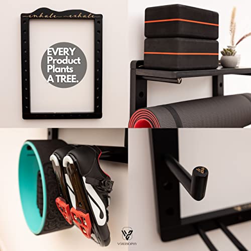 Customizable Wall Mount Yoga Mat Storage Rack