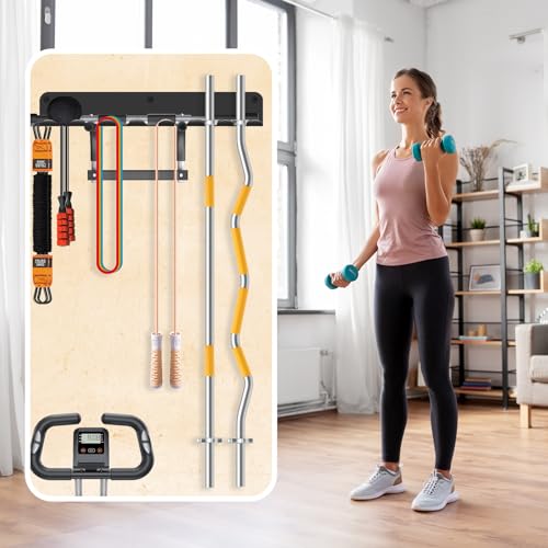 FizLig Multi-Purpose Home Gym Organization Storage Rack