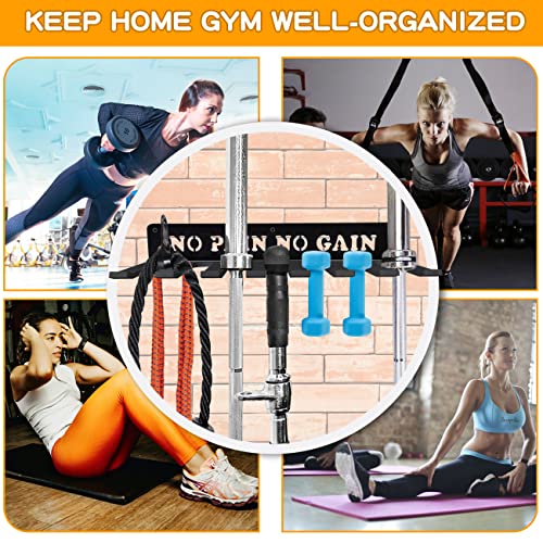 Heavy-Duty Wall-Mounted Gym Equipment Organizer Rack