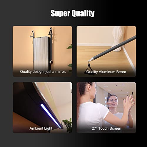WOLFMATE Smart Fitness Station Mirror for Home Gym