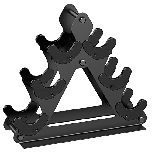 Compact 3 Tier Dumbbell Weight Rack - Organize Small Weights