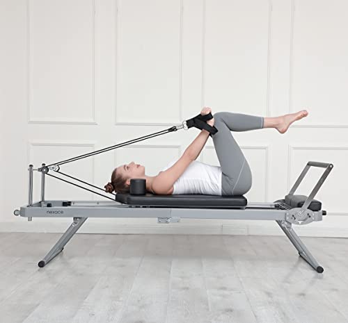 Foldable Pilates Reformer Machine for Home Gym Workout