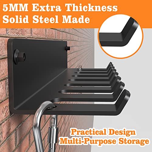 Gym Rack Organizer with Wall Mount Hooks for Home Gym