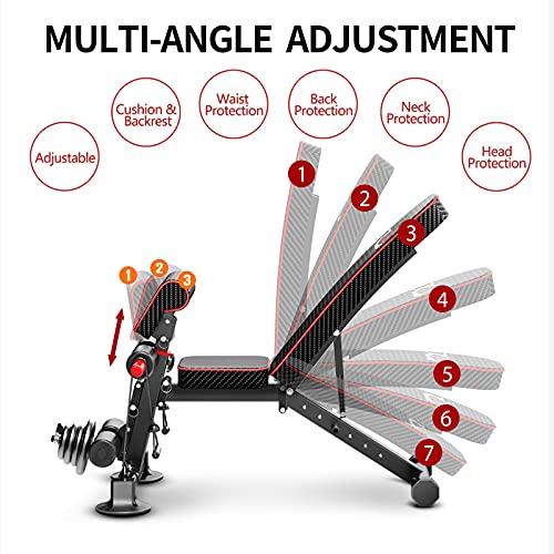 Adjustable Utility Weight Bench for Full Body Workout