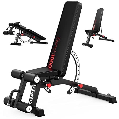 Keppi 1200LB Heavy Duty Adjustable Workout Bench Press