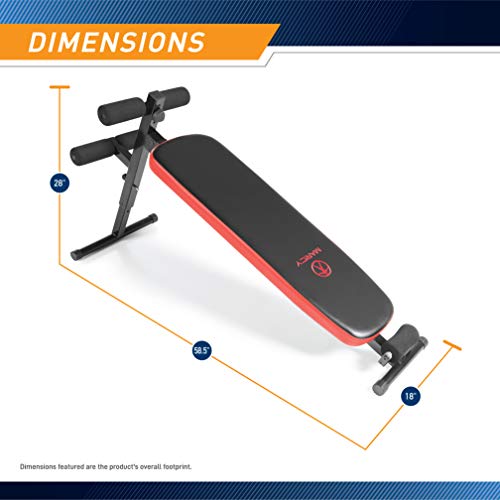 Marcy Utility Slant Board - Adjustable Folding Design