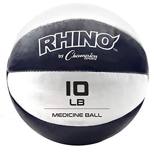 9-10 lbs Leather Medicine Balls Set for Home Gym