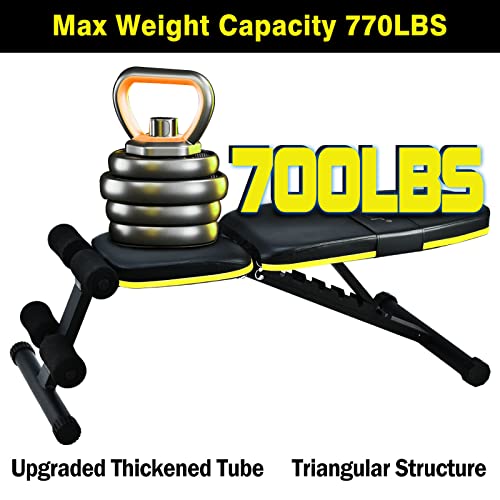 Teclor Adjustable Strength Training Weight Bench for Full Body Workout