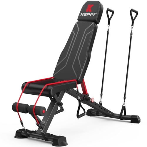 Foldable Adjustable Weight Bench for Full Body Strength Training