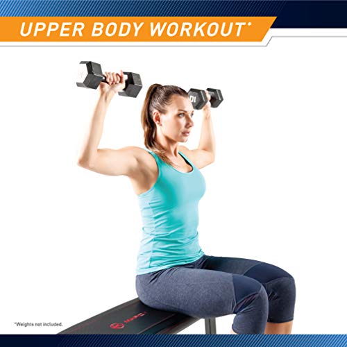 Marcy Flat Weight Bench for Weight Training and Abs