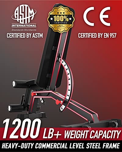 Keppi 1200LB Heavy Duty Adjustable Workout Bench Press