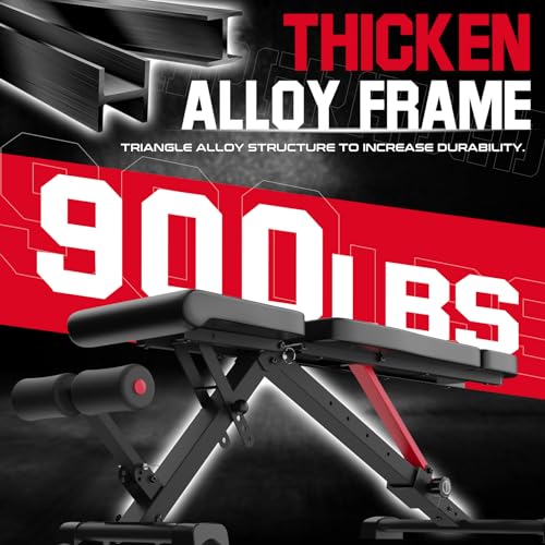 Foldable Adjustable Weight Bench for Full Body Strength Training