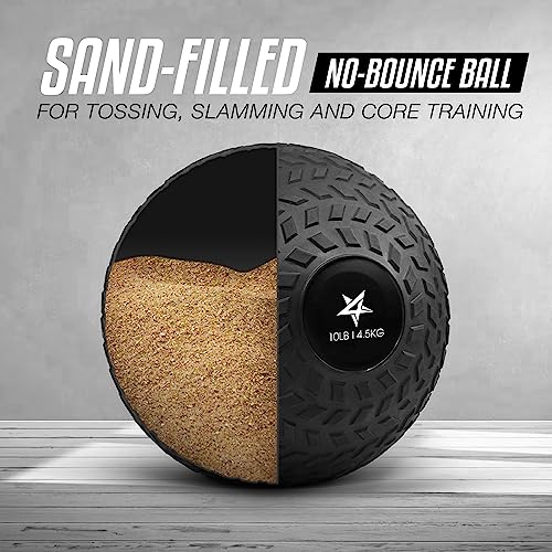 10-12lb Durable PVC Slam Balls for Home Gym