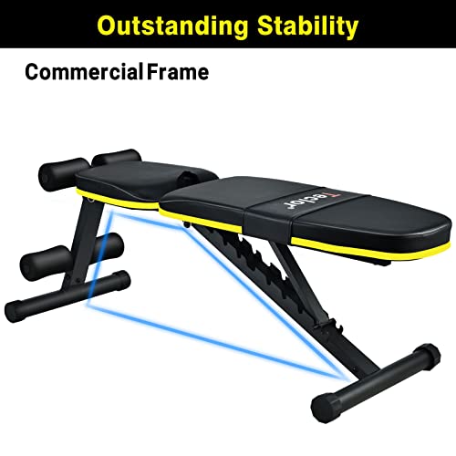 Teclor Adjustable Strength Training Weight Bench for Full Body Workout