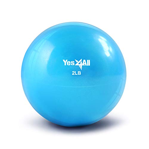2lb Blue Soft Weighted Toning Ball by Yes4All