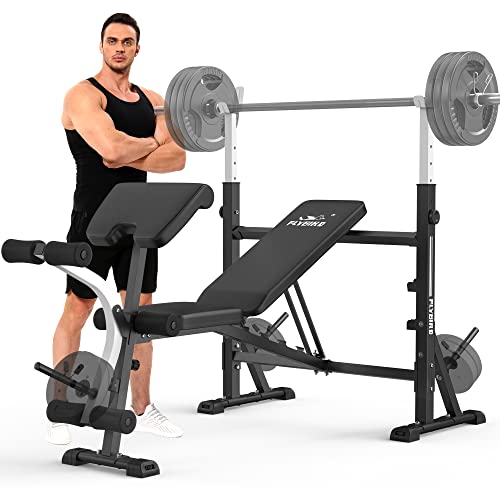 FLYBIRD Standard Weight Bench with Leg Developer