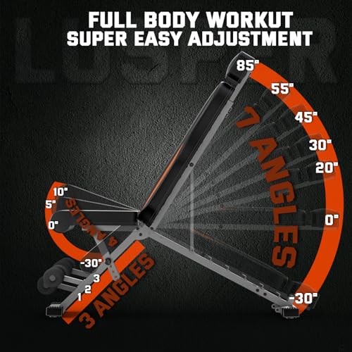 Lusper Adjustable Weight Bench - 660 Lb Stable