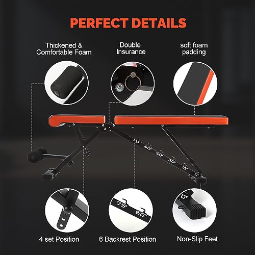 Adjustable Full Body Weight Bench for Home Gym