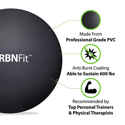 URBNFit Small Exercise Ball for Yoga and Pilates