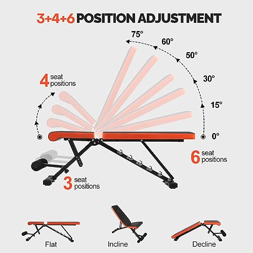 Adjustable Full Body Weight Bench for Home Gym