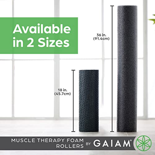 Gaiam Restore Textured Foam Roller - Deep Tissue Massager