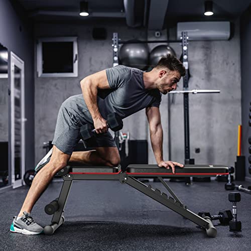 PASYOU Adjustable Weight Bench for Full Body Workout