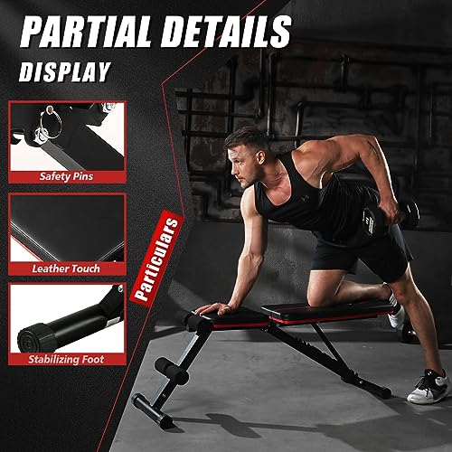 Yagud Adjustable Weight Bench Press for Full Body Workout
