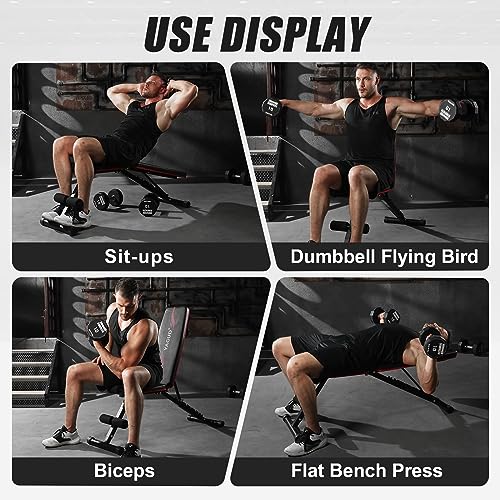 Yagud Adjustable Weight Bench Press for Full Body Workout