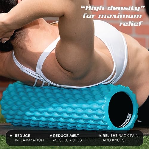 High-Density Textured Foam Roller for Muscle Recovery & Relief