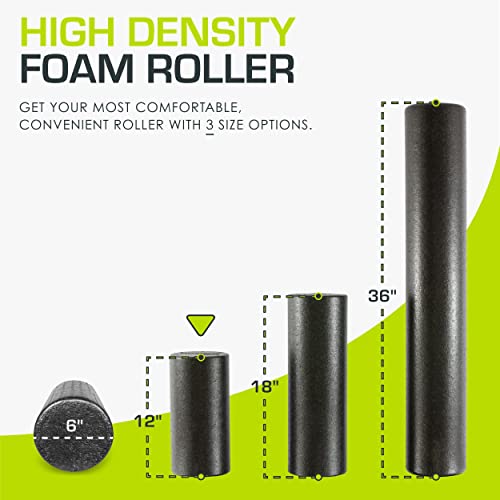 ProsourceFit 12" High Density Foam Roller for Full Body Workout