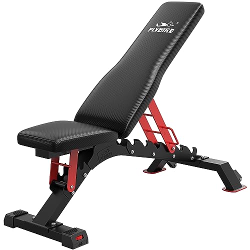FLYBIRD 1200LBS Weight Capacity Adjustable Strength Training Bench