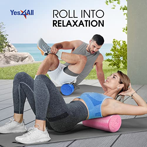 Yes4All Black Foam Roller for Yoga and Pilates