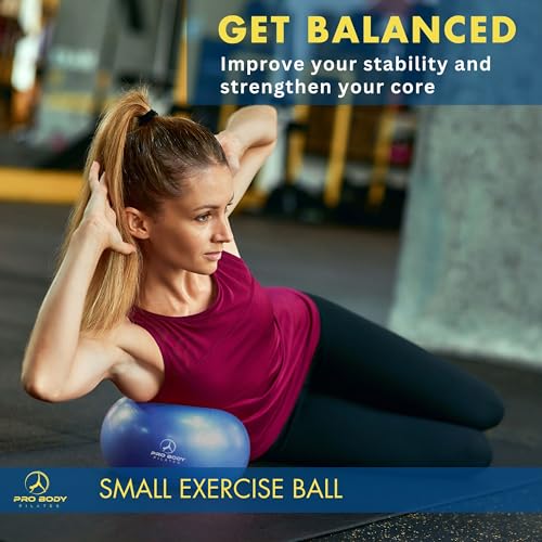 Blue ProBody Pilates Ball for Stability and Core Workouts
