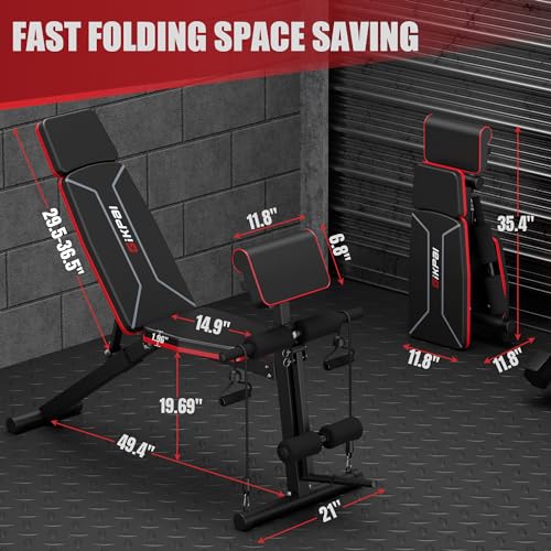 Adjustable Weight Bench for Full Body Strength Training