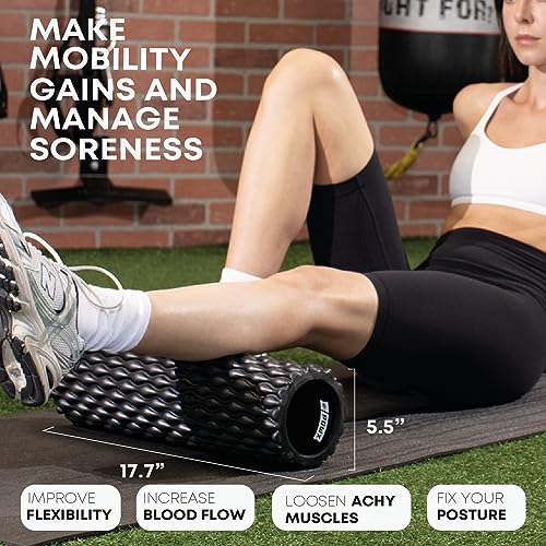 High-Density Textured Foam Roller for Muscle Recovery & Relief