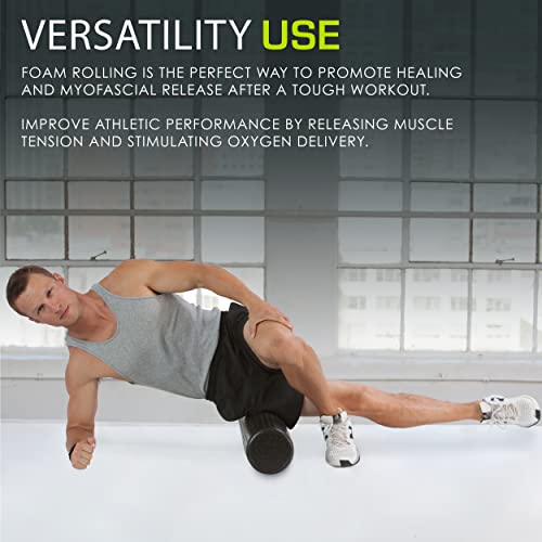 ProsourceFit 12" High Density Foam Roller for Full Body Workout