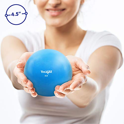 2lb Blue Soft Weighted Toning Ball by Yes4All