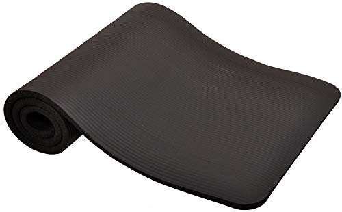 BalanceFrom GoCloud 1" Extra Thick Yoga Mat (Black)