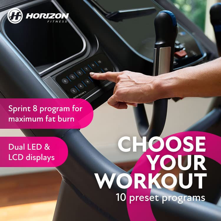 Horizon Fitness 7.4 Smart Treadmill with Bluetooth