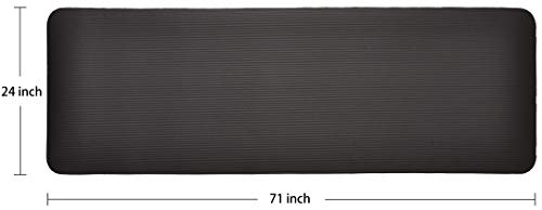 BalanceFrom GoCloud 1" Extra Thick Yoga Mat (Black)