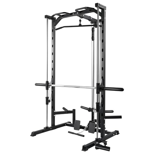 RitFit Smith Machine Power Rack with LAT-Pull Down
