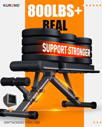 KURONO 90° Adjustable Weight Bench - Heavy Duty